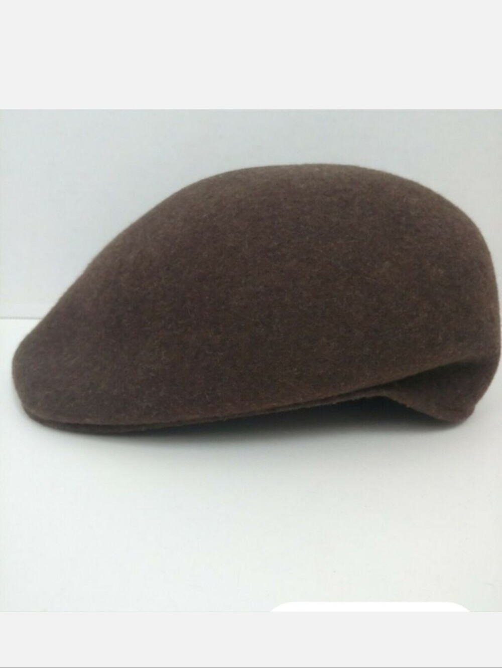 Scala Wool Hat Flat Cap Brown Felt